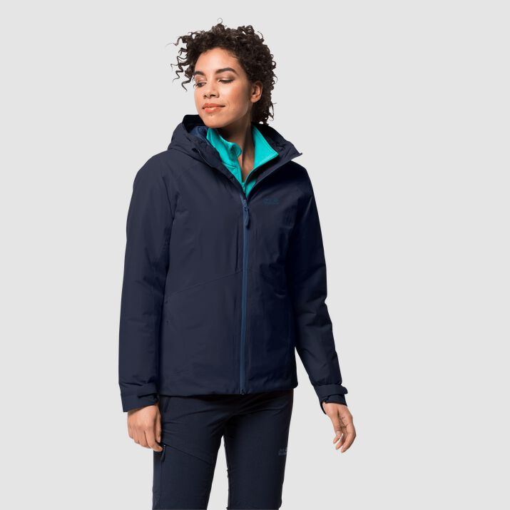 Chamarra Invierno Jack Wolfskin Argon Storm Mujer Azul Marino Mexico-1278369